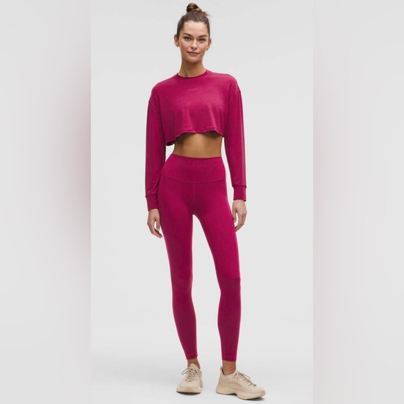 Lululemon NWT Wunder Train High Rise Tights 28” Leggings Magenta Smoke Size 6 - Picture 3 of 9